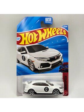 Hot Wheels 2018 Honda Civic Type R White Then And Now 3/10 11/250